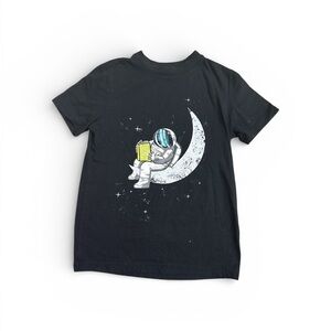 Cat & Jack Black Astronaut Moon T-Shirt